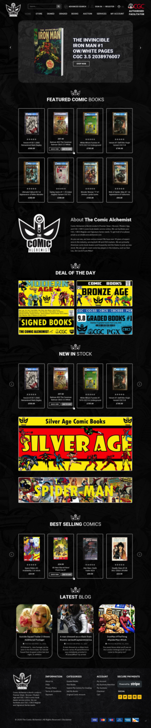 Web Design by pb for The Comic Alchemist Limited | Design: #24797185