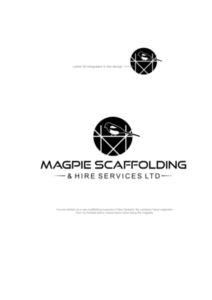 Magpie Scaffolding and Hire Services Ltd | Diseño de Logo por alok bhopatkar