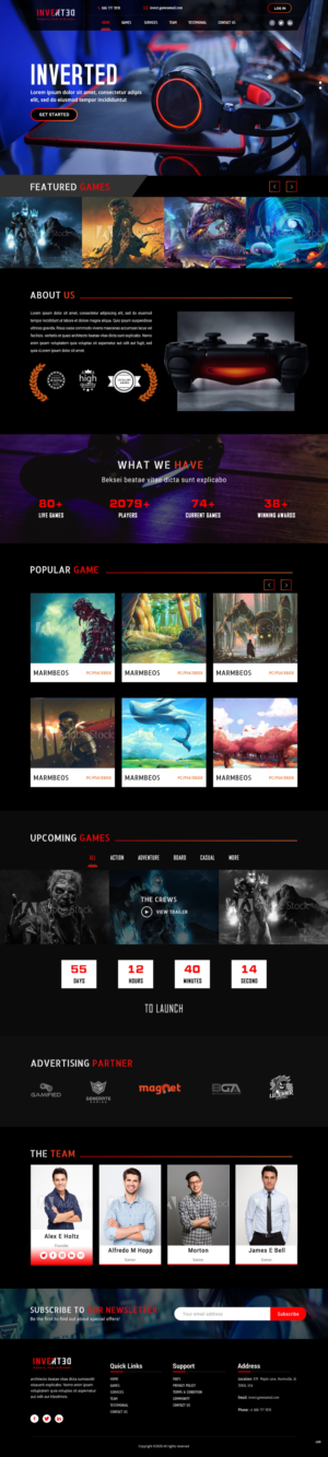 Web Design by pb for Inverted Esports | Design: #24265038