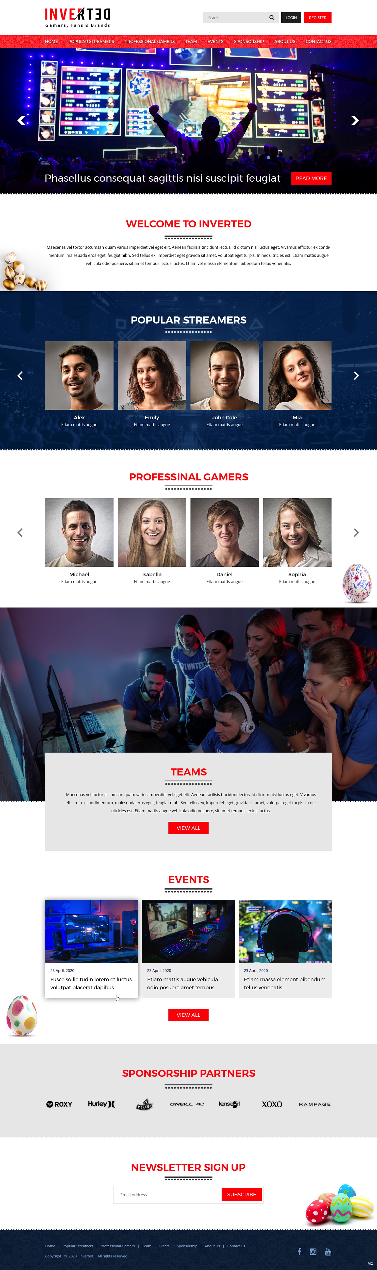 Web Design by pb for Inverted Esports | Design #24265039