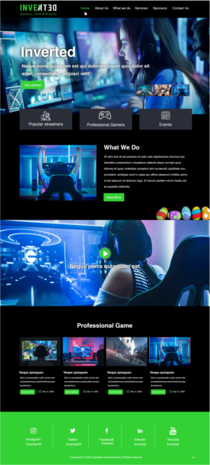 Web Design par pb pour Inverted Esports | Design : #24302192