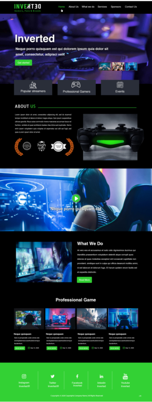 Web Design by pb for Inverted Esports | Design: #24311996