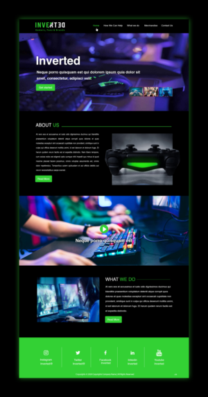 Web Design by pb for Inverted Esports | Design: #24318491