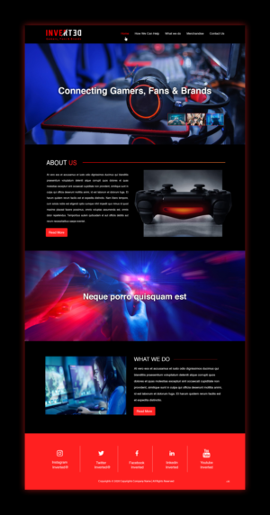 Web Design by pb for Inverted Esports | Design: #24365262