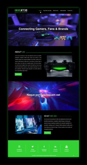 Web Design by pb for Inverted Esports | Design: #24365263
