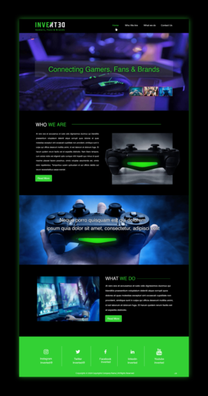 Web Design by pb for Inverted Esports | Design: #24376502
