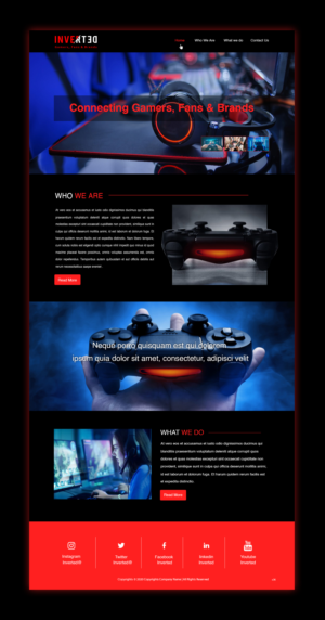 Web Design by pb for Inverted Esports | Design: #24376503