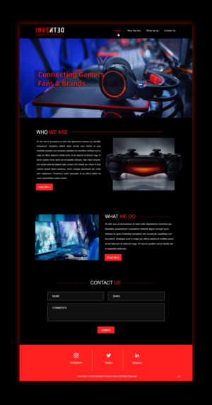 Web Design by pb for Inverted Esports | Design #24385116
