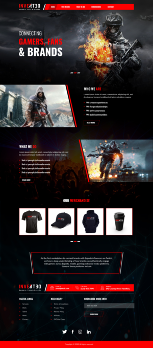 Web Design by lemosys infotech for Inverted Esports | Design: #24317506
