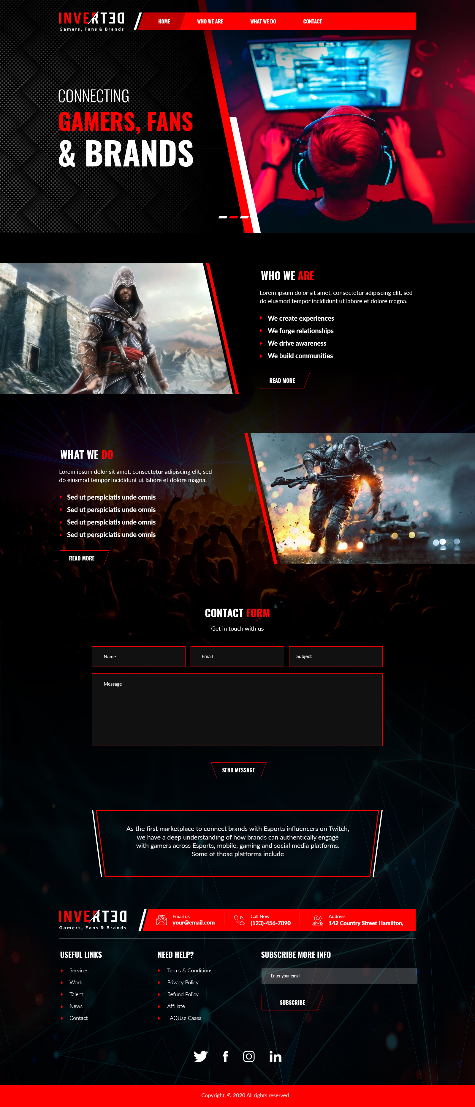 Diseño Web por lemosys infotech para Inverted Esports | Diseño #24373098