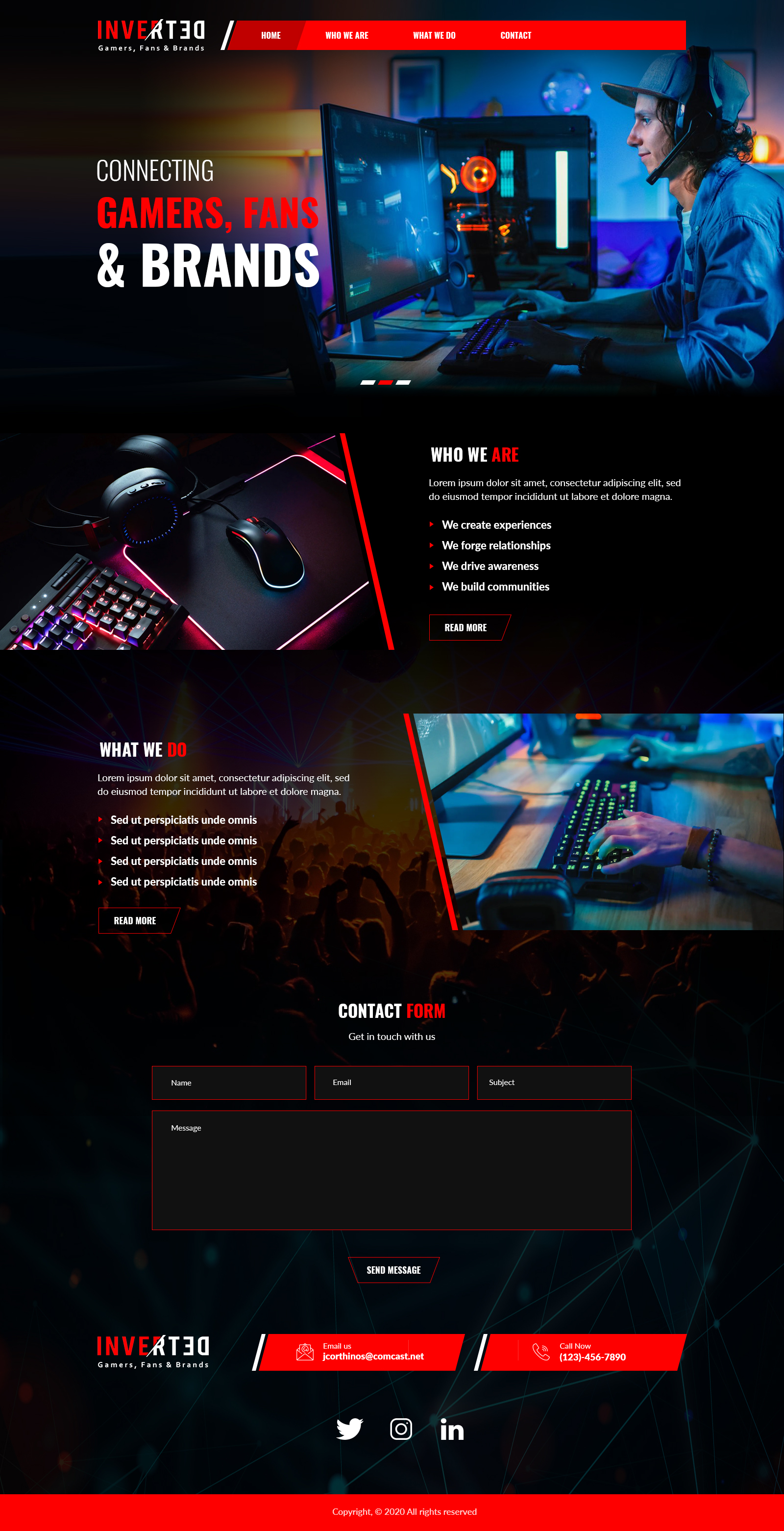 Web Design by lemosys infotech for Inverted Esports | Design #24382061
