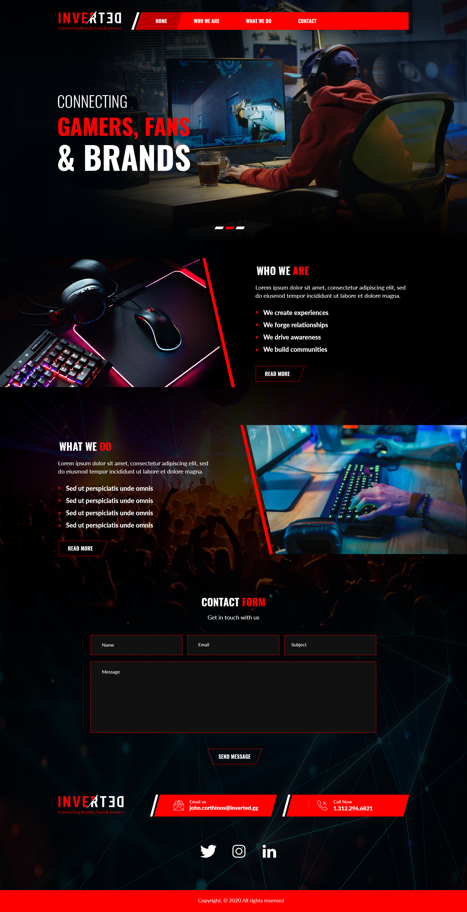 Web Design by lemosys infotech for Inverted Esports | Design: #24386152