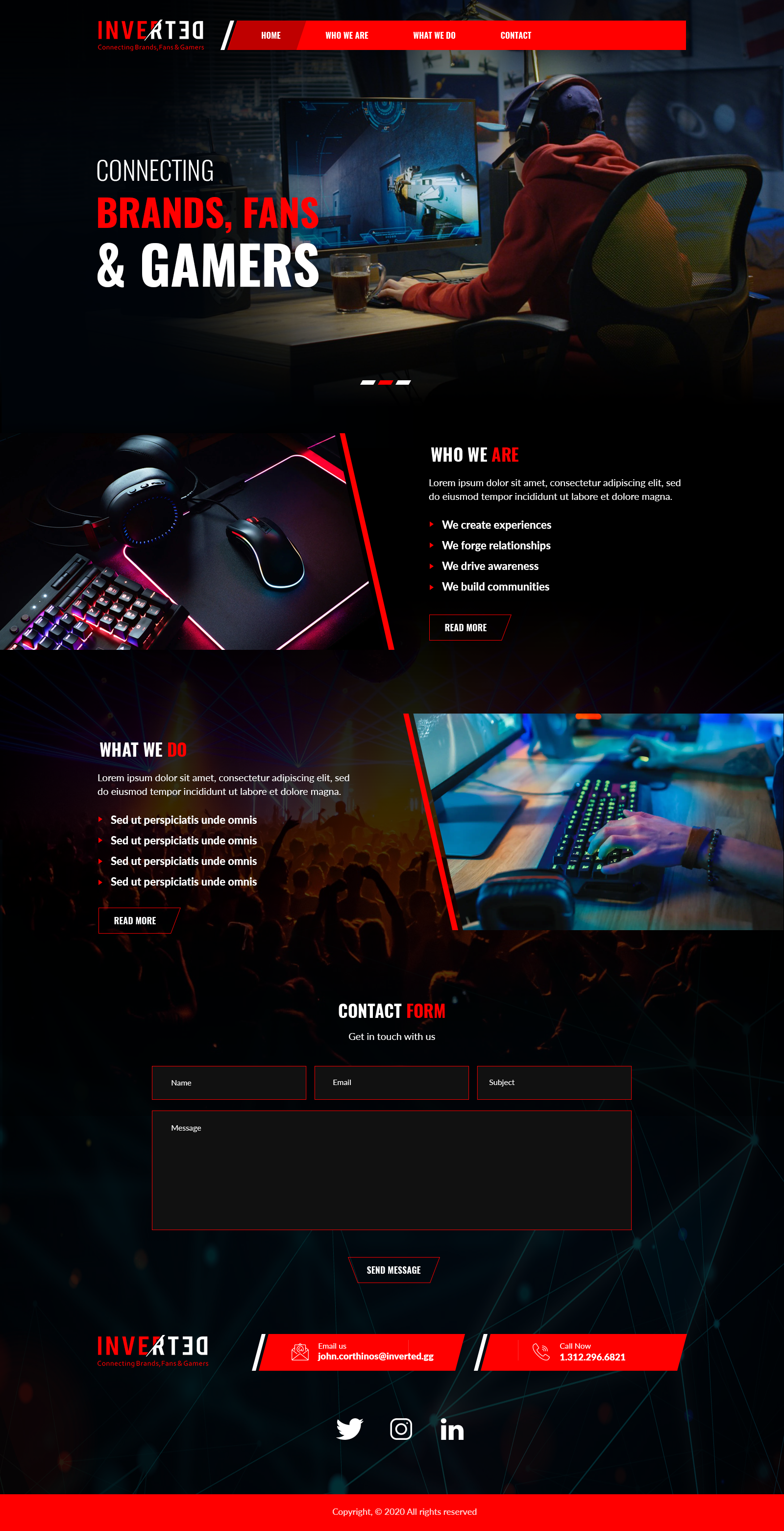 Web-Design von lemosys infotech für Inverted Esports | Design #24390995
