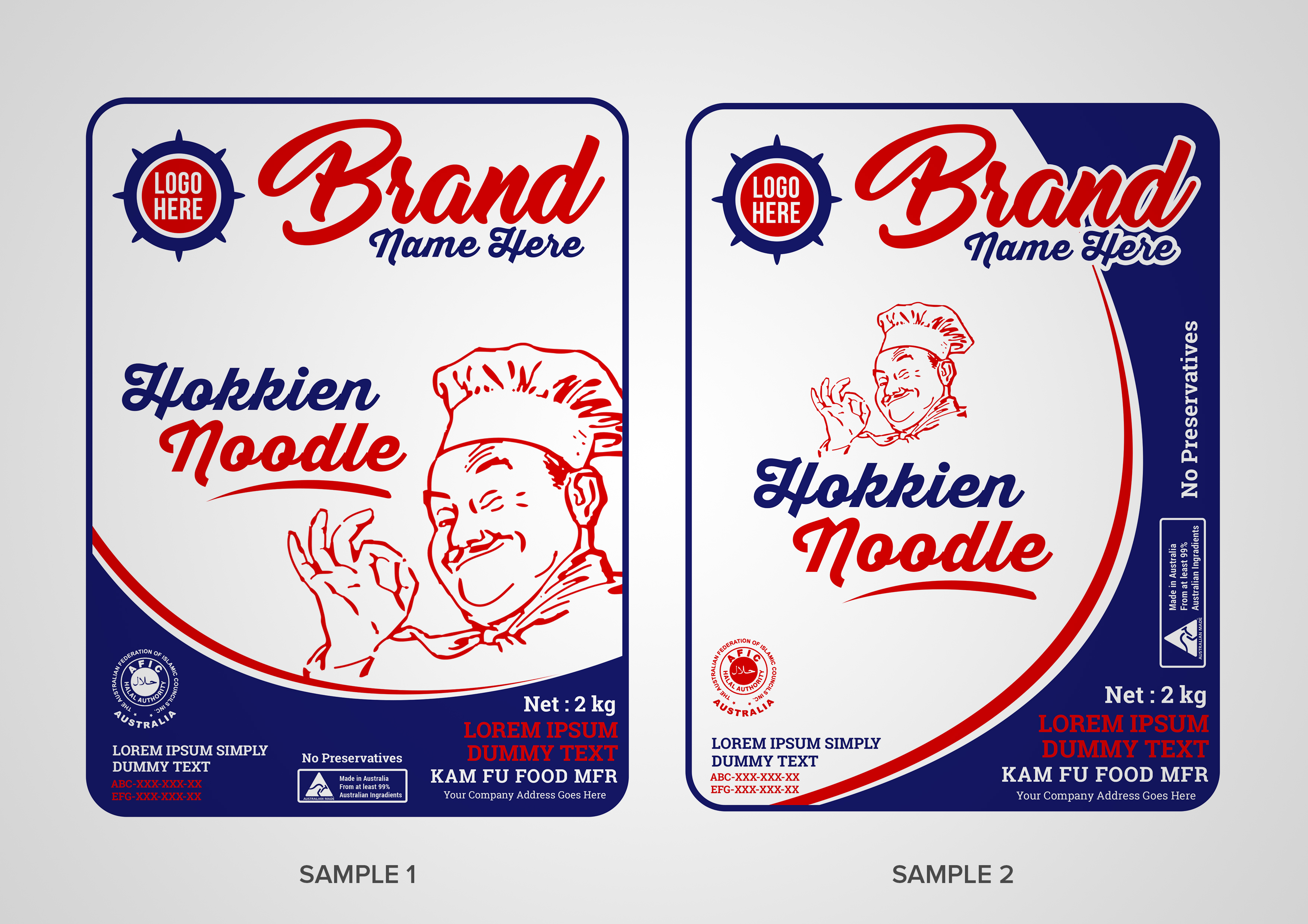Verpackungs-Design von SAI DESIGNS für kam fu food manufacturer | Design #24309341