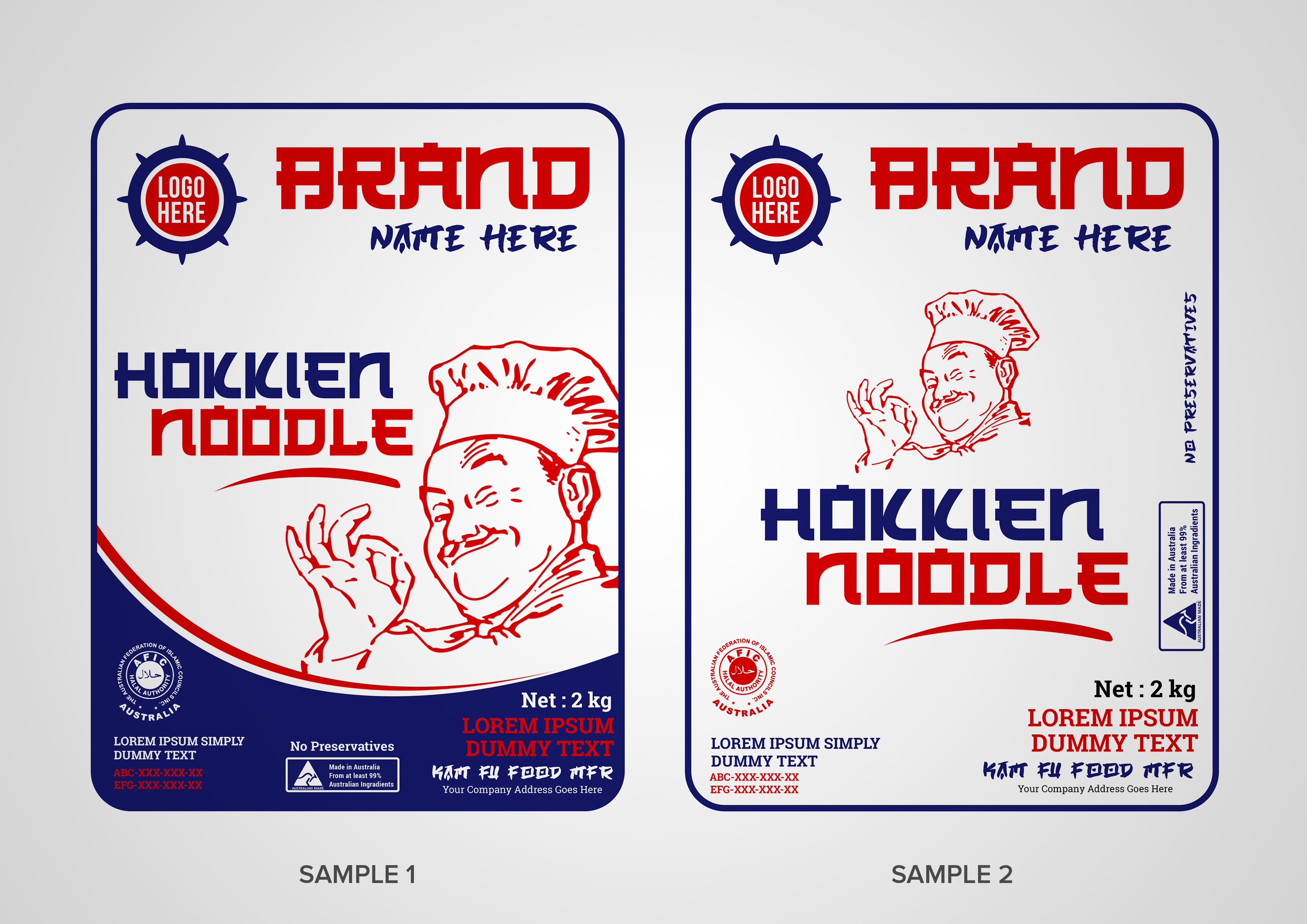 Packaging Design by SAI DESIGNS for kam fu food manufacturer | Design #24310581