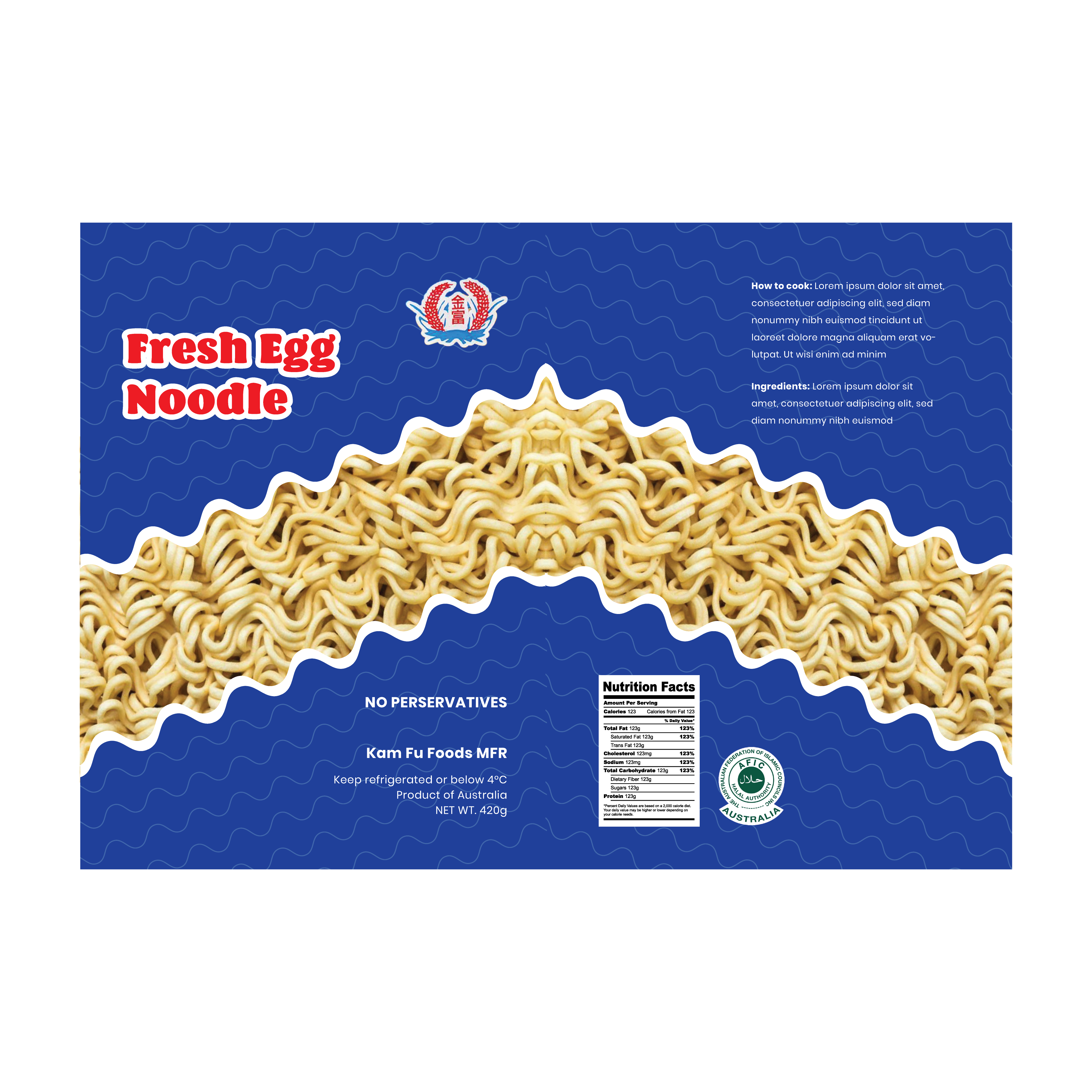 Verpackungs-Design von Zoe Koutelida für kam fu food manufacturer | Design #24342735