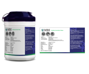 Creating a label for germicidal disposable wipes. | Packaging Design by Hania.tarabishy