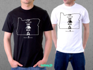 Fish Camp Relax T-shirt design | T-shirt Design by Fatboy Graphic