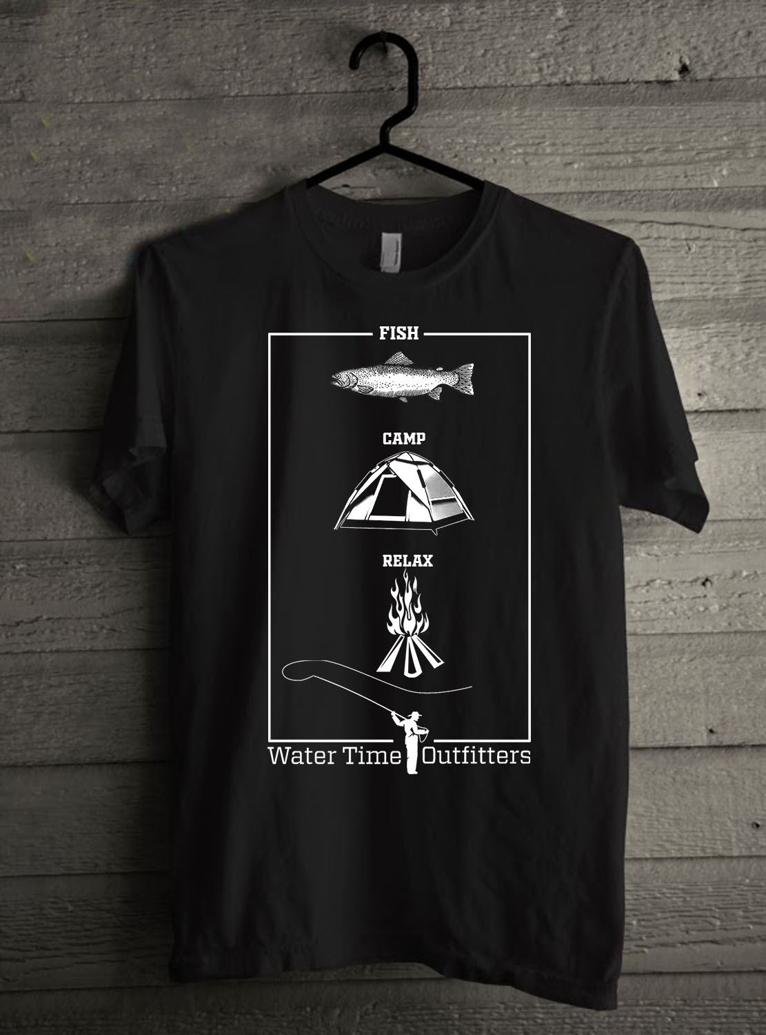 Design de T-shirt par creative gravity pour Water Time Outfitters | Design #24295211