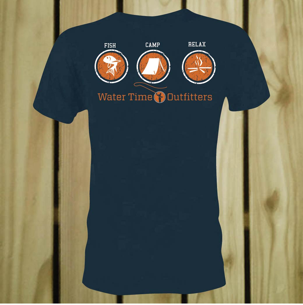 T-shirt Design by 75-R-P-Z for Water Time Outfitters | Design #24289356