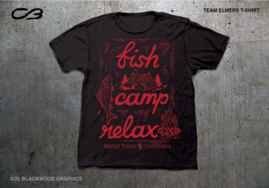 T-shirt Design by Col 3 for Water Time Outfitters | Design: #24319077
