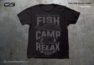 T-shirt Design by Col 3 for Water Time Outfitters | Design: #24319314