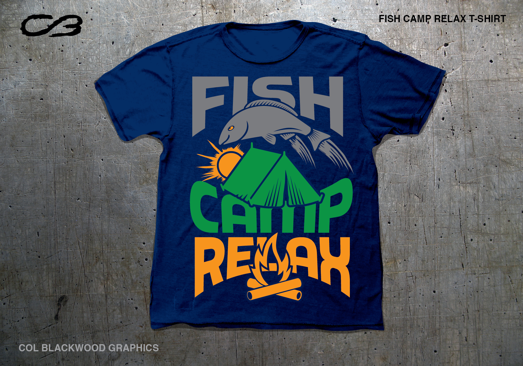 T-shirt Design by Col 3 for Water Time Outfitters | Design #24322794