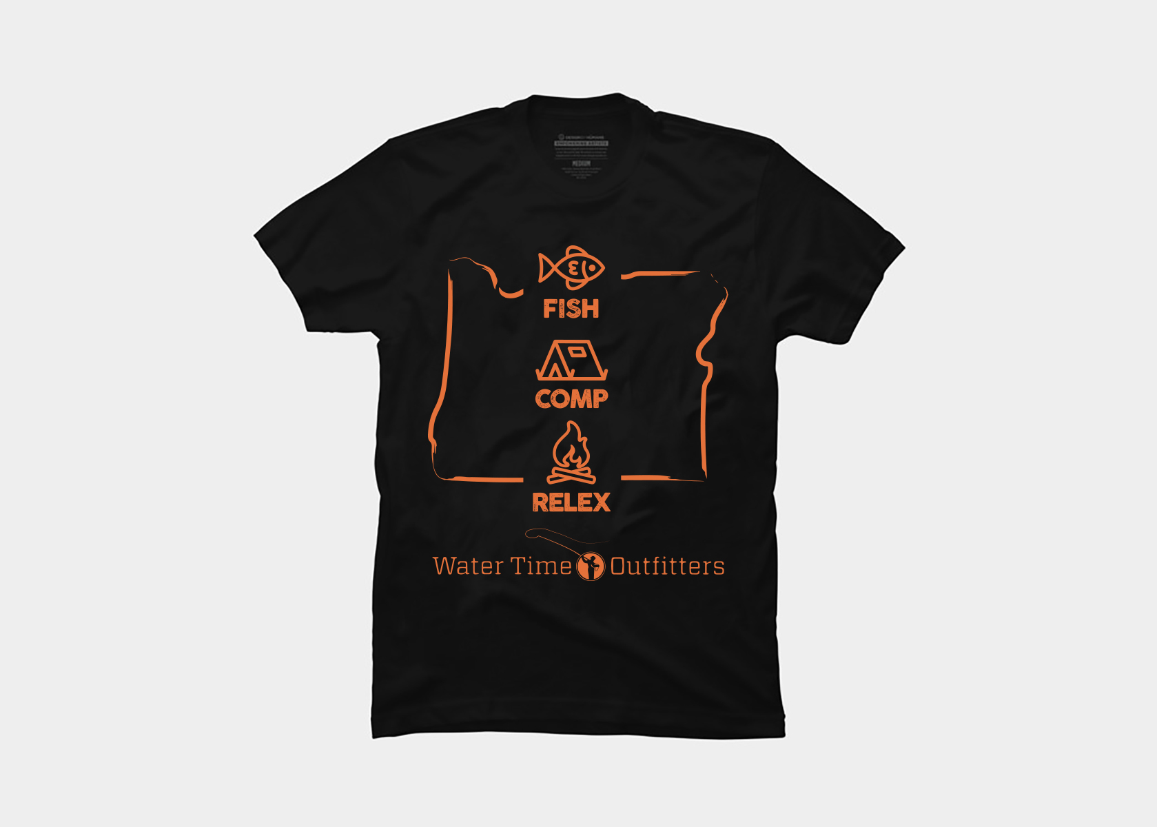 T-shirt Design by MadWeb for Water Time Outfitters | Design #24318833