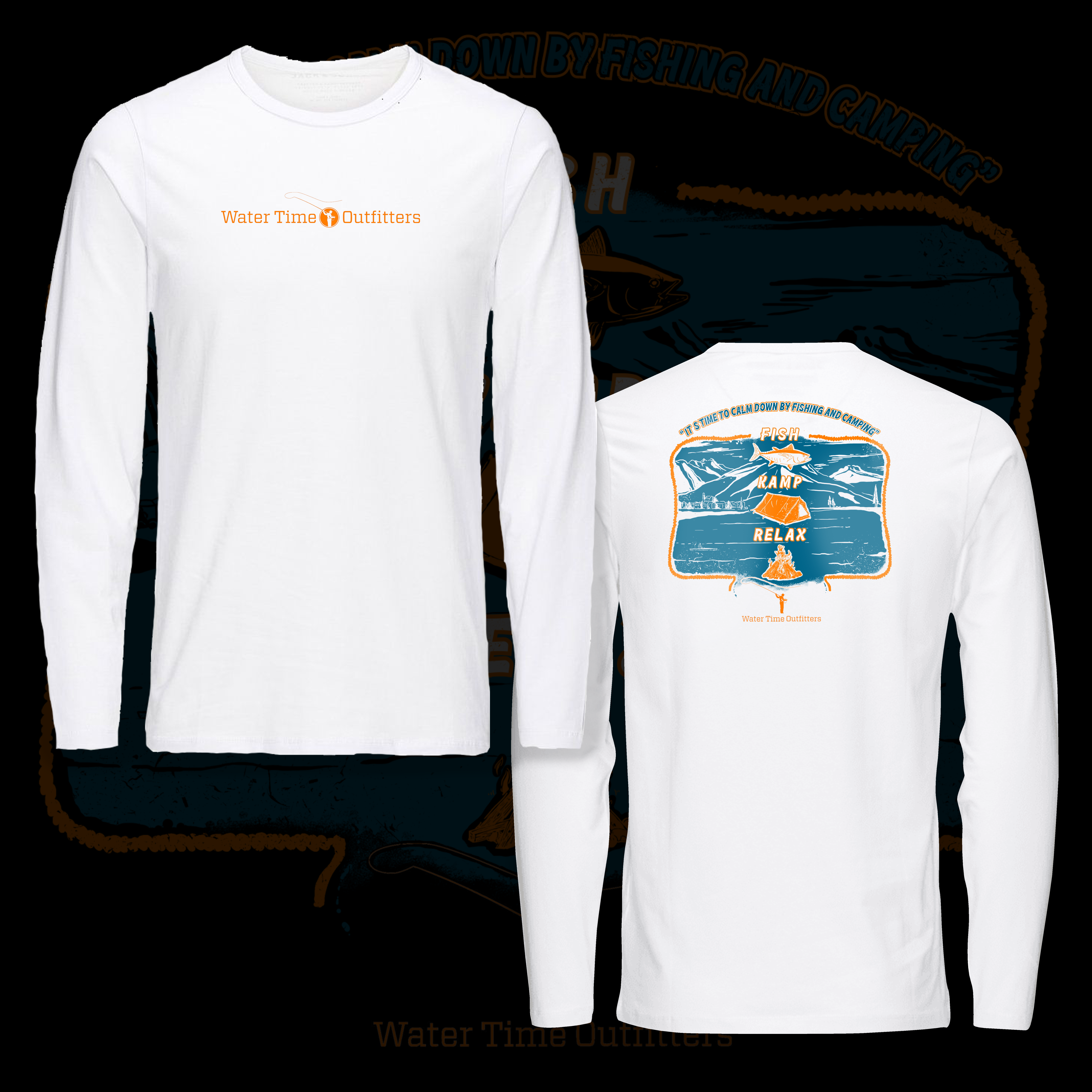 T-shirt Design by SabdoBags_ for Water Time Outfitters | Design #24301525