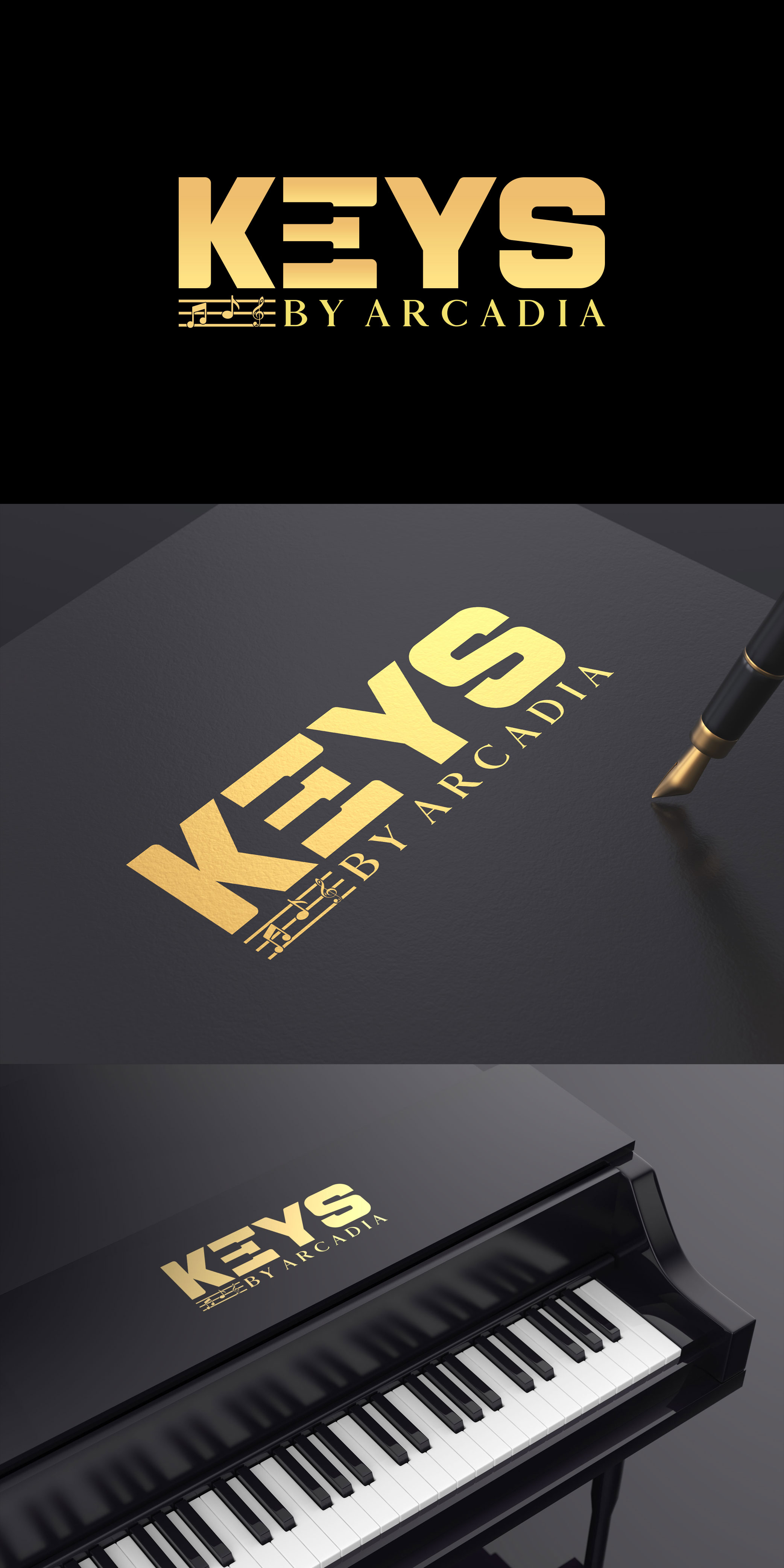 Logo Design by 4AD for Arcadia Music Group | Design #24285911