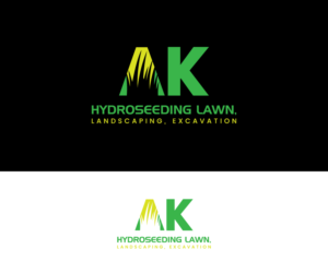 AK Hydroseeding    lawn, landscaping, excavation | Logo Design by GoodTimes$$$