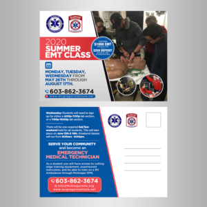 Become an EMT and Serve your community! | Diseño de Postal por Designers Hub