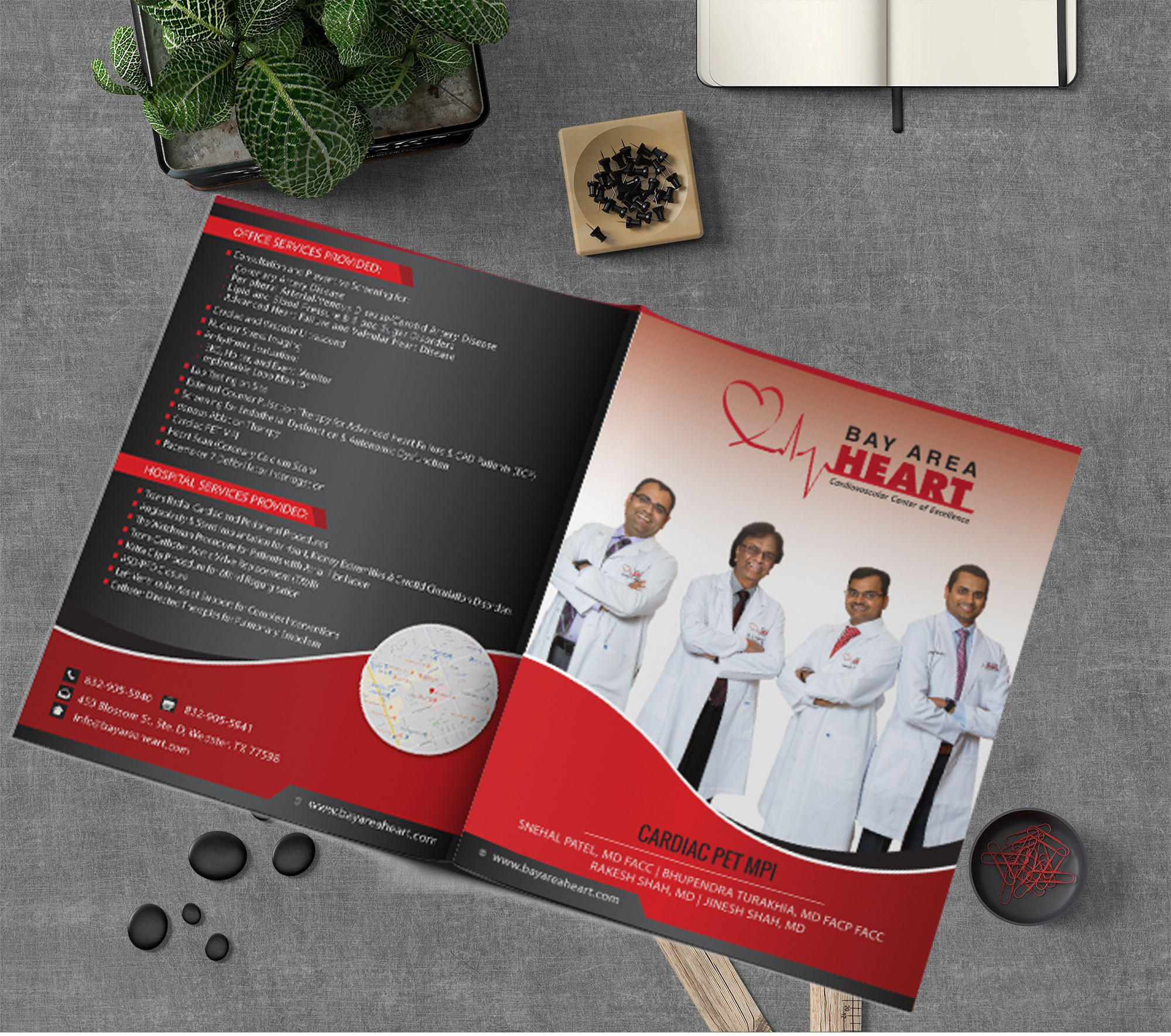 Brochure Design by alex989 for Bay Area Heart | Design #24266539