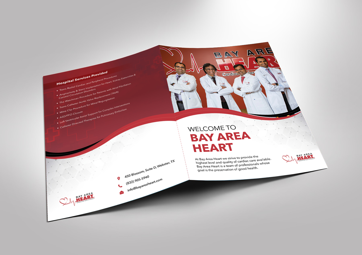 Diseño de Brochure por Vignesh Hardy para Bay Area Heart | Diseño #24273045