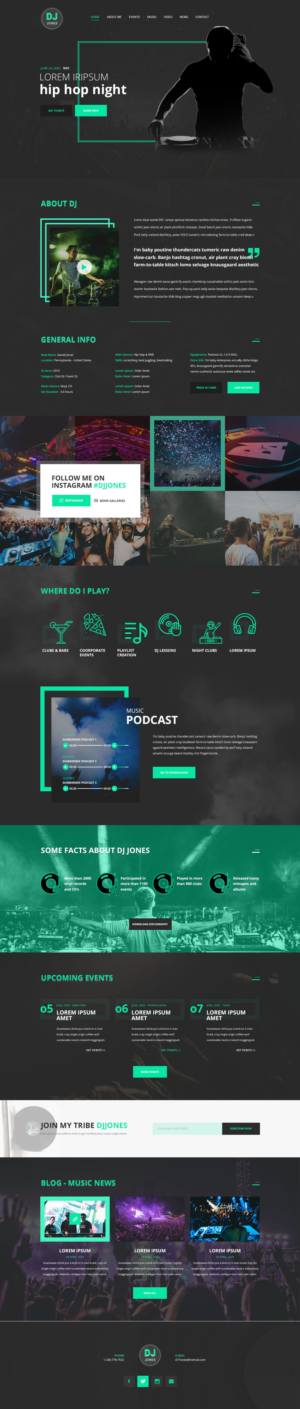 DJ JONES & “DaArtistPlug” | Web Design par Starto Agency