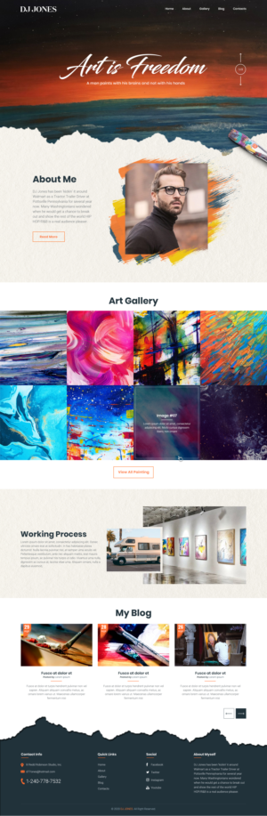 DJ JONES & “DaArtistPlug” | Web Design par sai.designer87