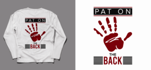 Pat on the back | T-shirt Design by SAI DESIGNS