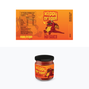 Happy Dragon Hot Sauce | Etikett-Design von Sergio Coelho