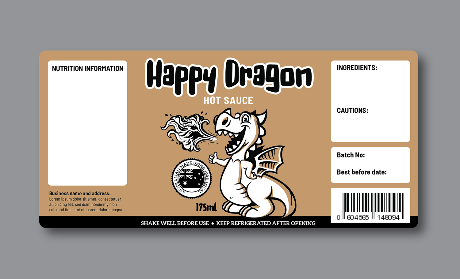 Design Étiquette par Pinky  pour Happy Dragon | Design #24331620