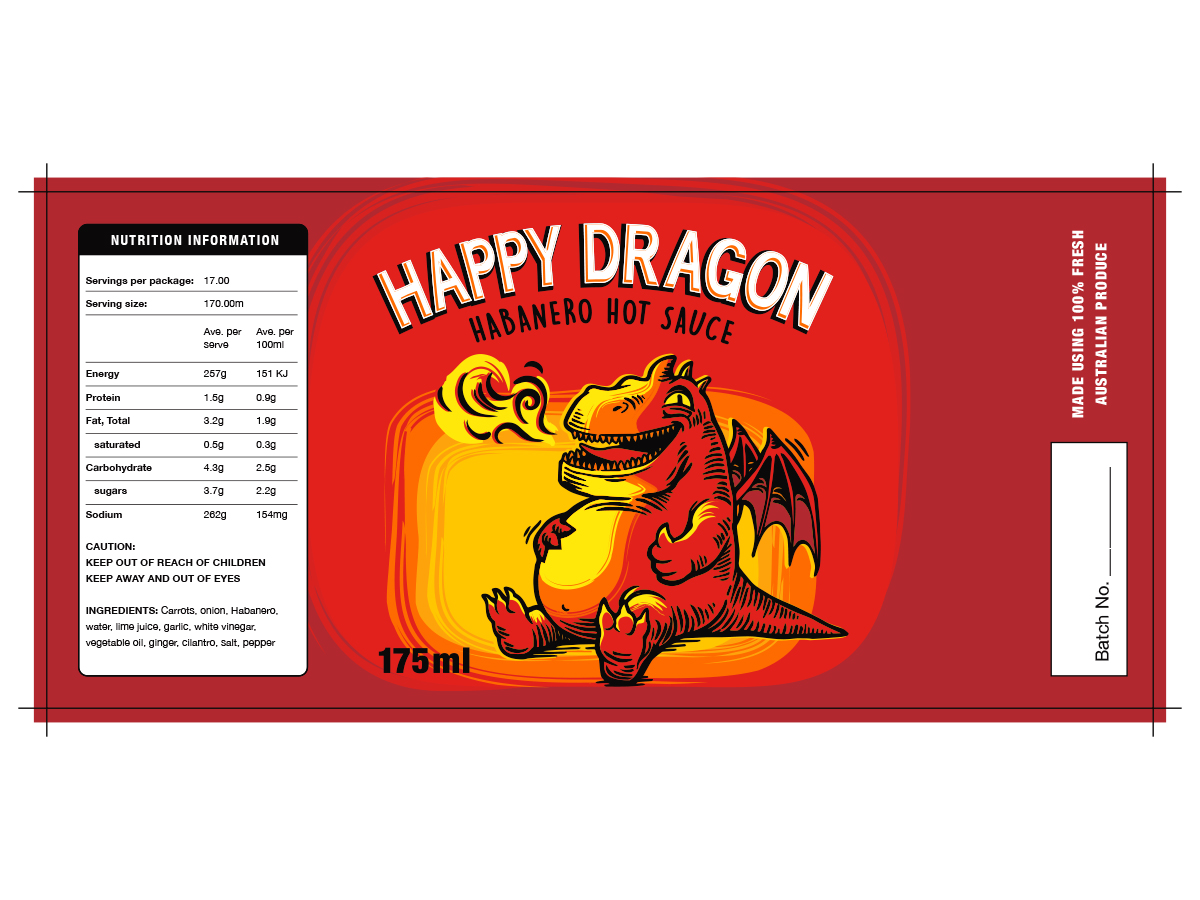 Label Design by ArtTank for Happy Dragon | Design #24287300