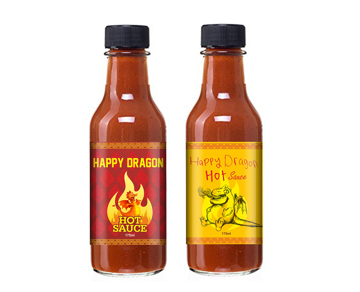 Label Design by Savitra for Happy Dragon | Design #24307604
