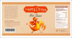 Label Design by Savitra for Happy Dragon | Design: #24327056