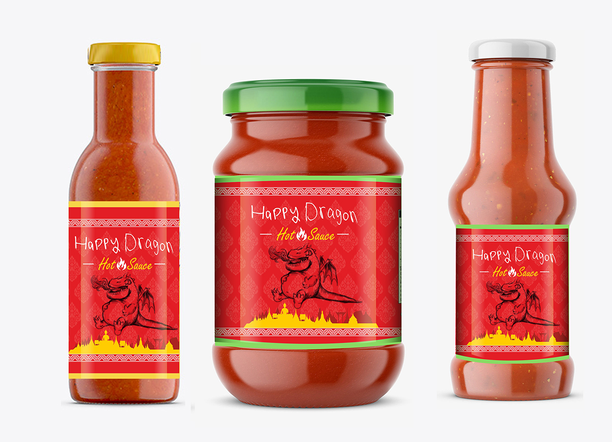 Label Design by Savitra for Happy Dragon | Design #24336701