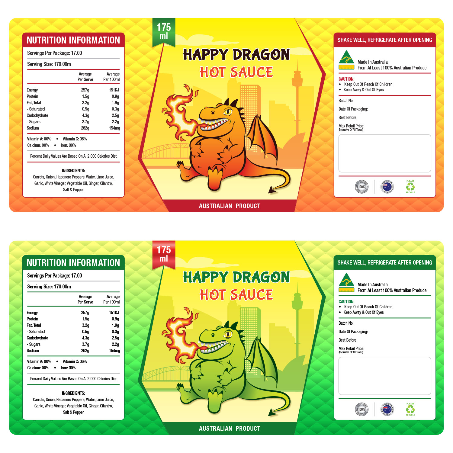 Label Design by CS_Creatives for Happy Dragon | Design #24321902