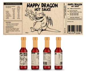 Design Étiquette par Andi Yan pour Happy Dragon | Design : #24333240