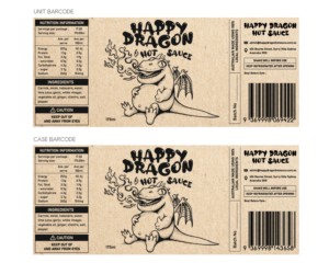 Design Étiquette par Andi Yan pour Happy Dragon | Design : #24365811