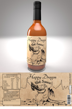 Label Design by jaqsdesign for Happy Dragon | Design #24341294