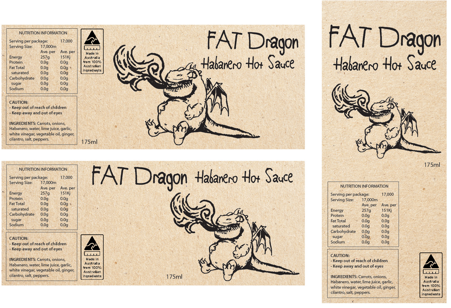 Label Design by Jason Vantran for Happy Dragon | Design #24332987