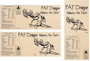 Happy Dragon Hot Sauce | Etikett-Design von Jason Vantran