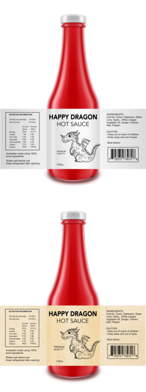 Label Design by sonu parmar for Happy Dragon | Design: #24329003